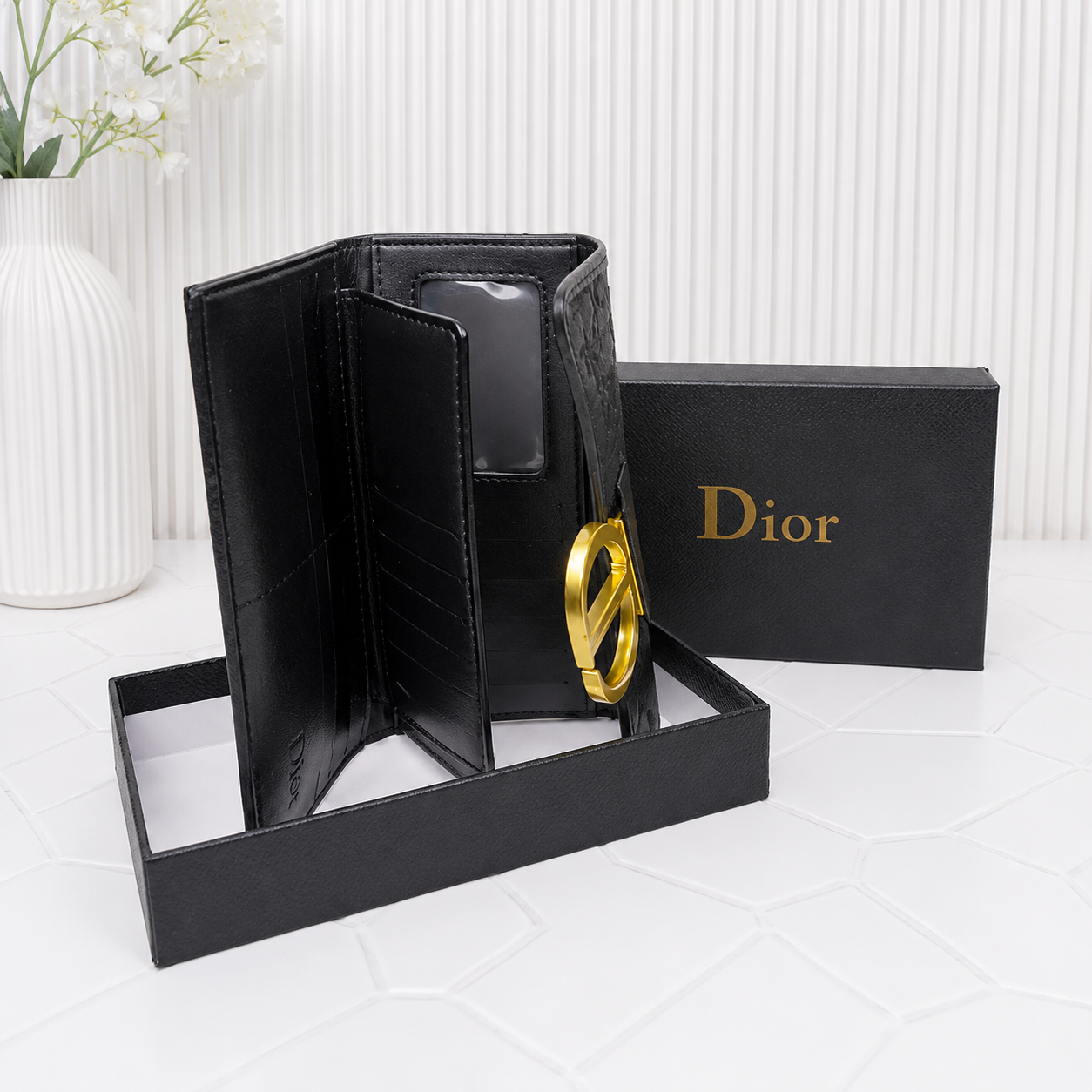 Dior Oblique 30 Montaigne Flap Long Wallet