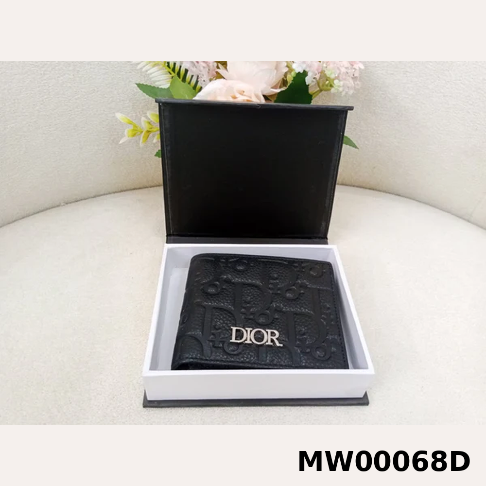 Dior Oblique Embossed Premium Leather Bifold Wallet