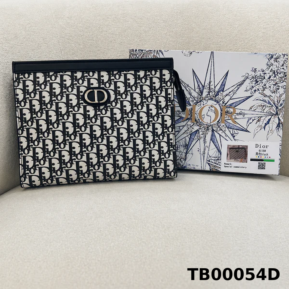 Dior Oblique Zip Clutch