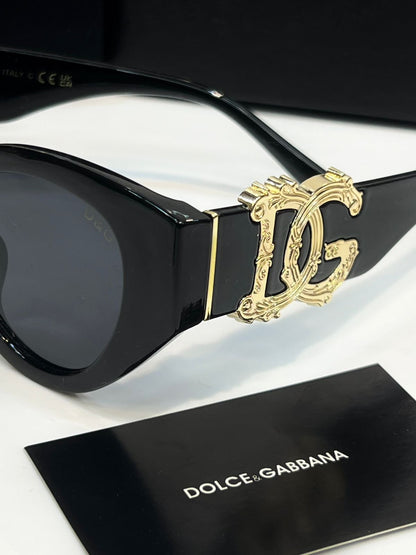 Dolce & Gabbana DG Logo Cat-Eye Sunglasses