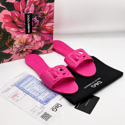 Dolce & Gabbana DG Logo Slide Sandals