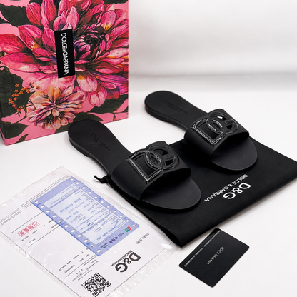Dolce & Gabbana DG Logo Slide Sandals