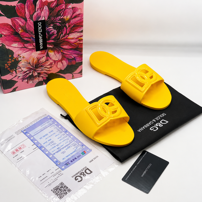 Dolce & Gabbana DG Logo Slide Sandals