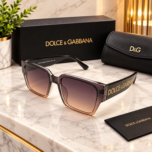 Dolce & Gabbana Oversized Square Gradient Sunglasses