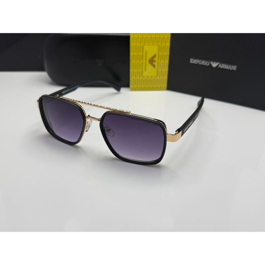 Emporio Armani Square Metal Sunglasses