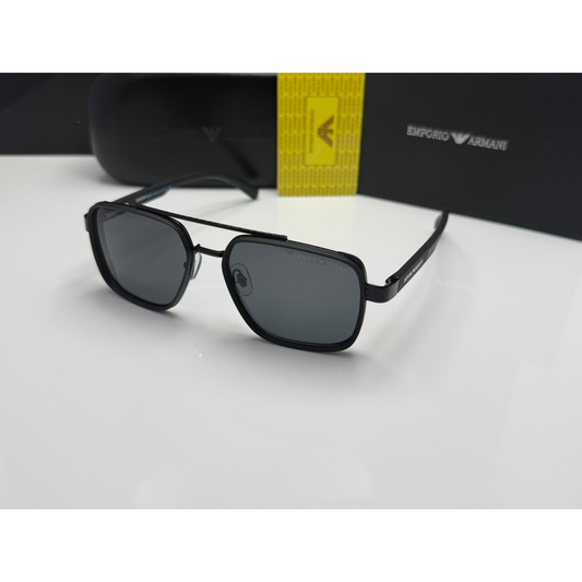 Emporio Armani Square Metal Sunglasses