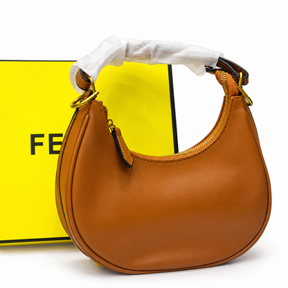 Fendi Croc-Embossed Hobo Bag