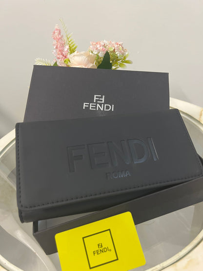Fendi Embossed Logo Long Wallet Style