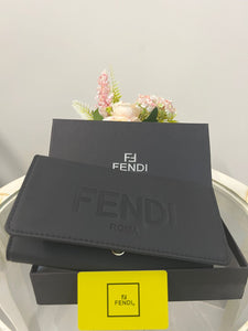Fendi Embossed Logo Long Wallet Style