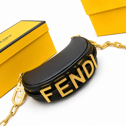 Fendi Metallic Moon Mini Shoulder Bag