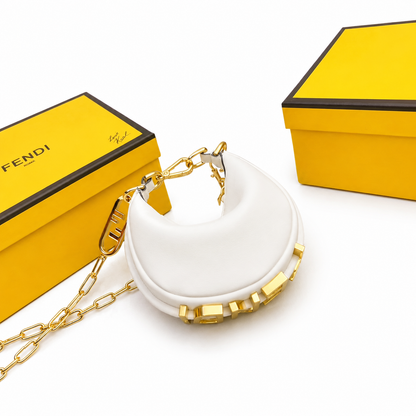 Fendi Metallic Moon Mini Shoulder Bag
