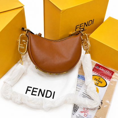 Fendi Metallic Moon Mini Shoulder Bag