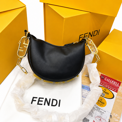 Fendi Metallic Moon Mini Shoulder Bag