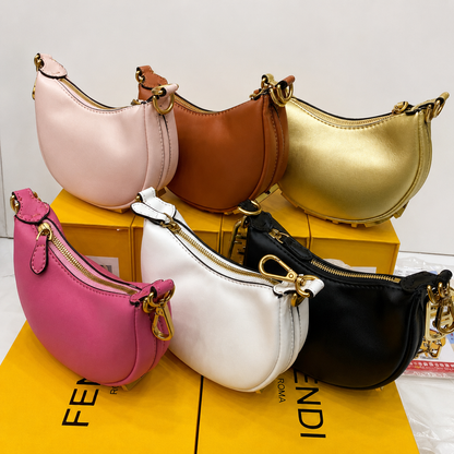 Fendi Metallic Moon Mini Shoulder Bag