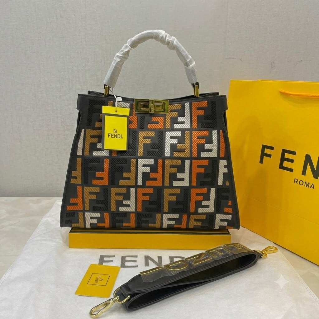 Fendi Peekaboo FF Handbag
