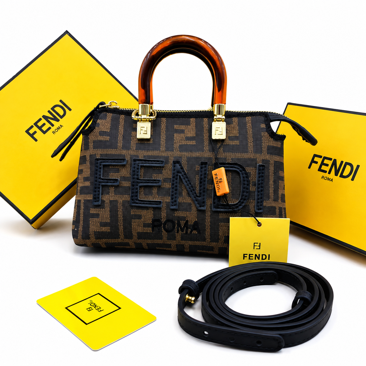 Fendi Sunshine Mini Shopper Bag