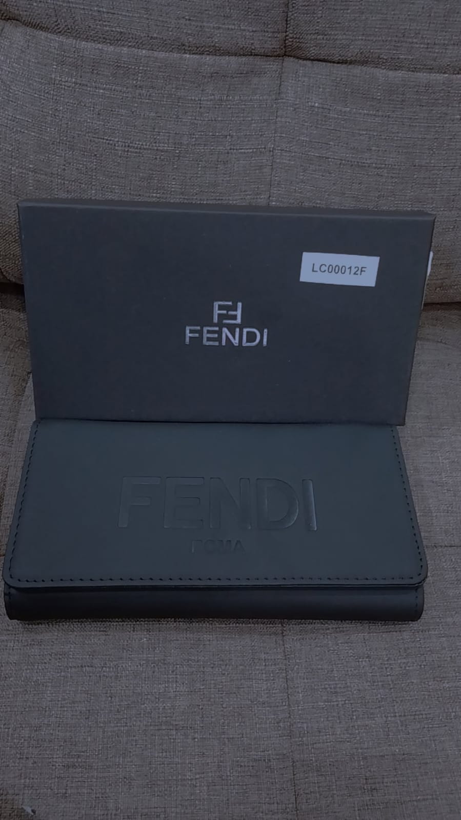 Fendi Embossed Logo Long Wallet Style