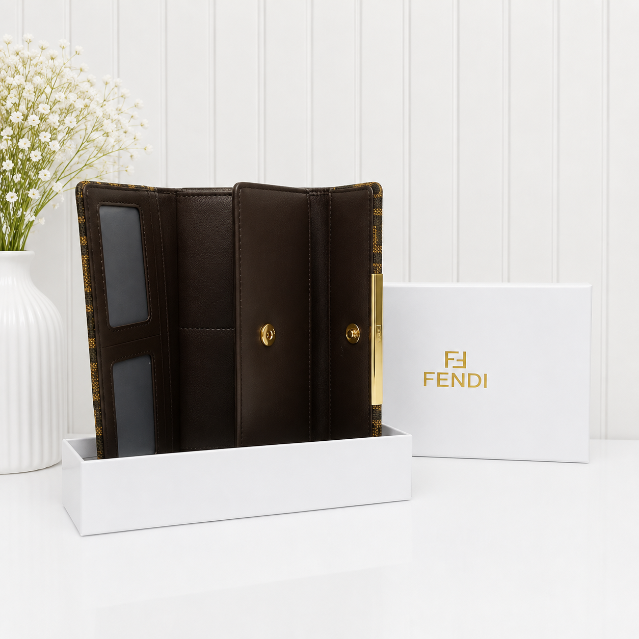 Fendi FF Monogram Continental Long Wallet
