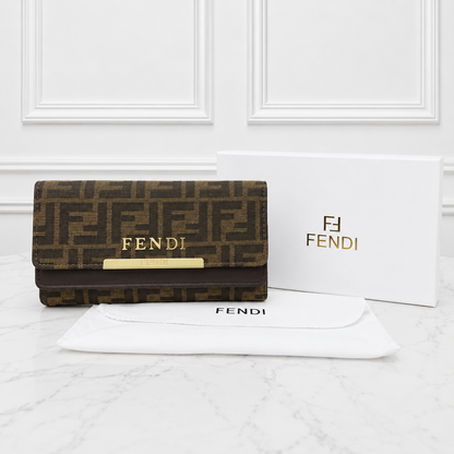 Fendi FF Monogram Continental Long Wallet