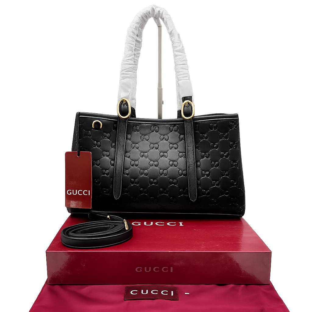 Gucci GG Emblem Medium Tote Bag