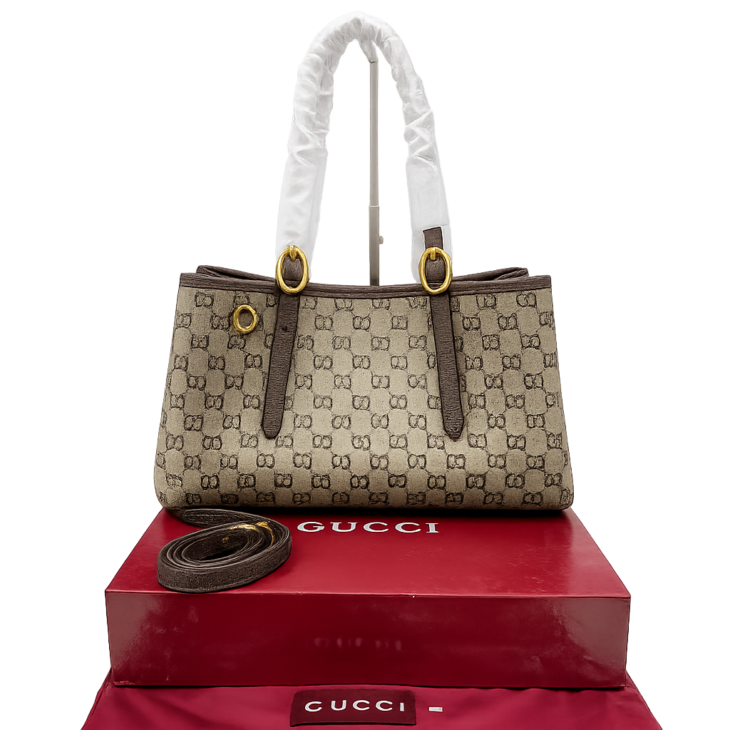 Gucci GG Emblem Medium Tote Bag