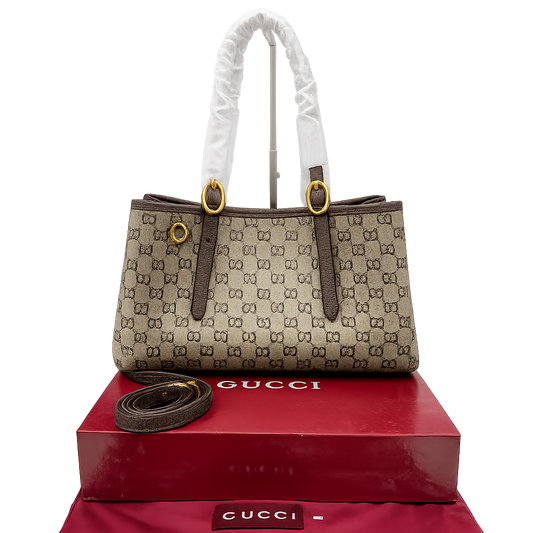 Gucci GG Emblem Medium Tote Bag
