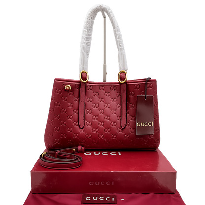 Gucci GG Emblem Medium Tote Bag