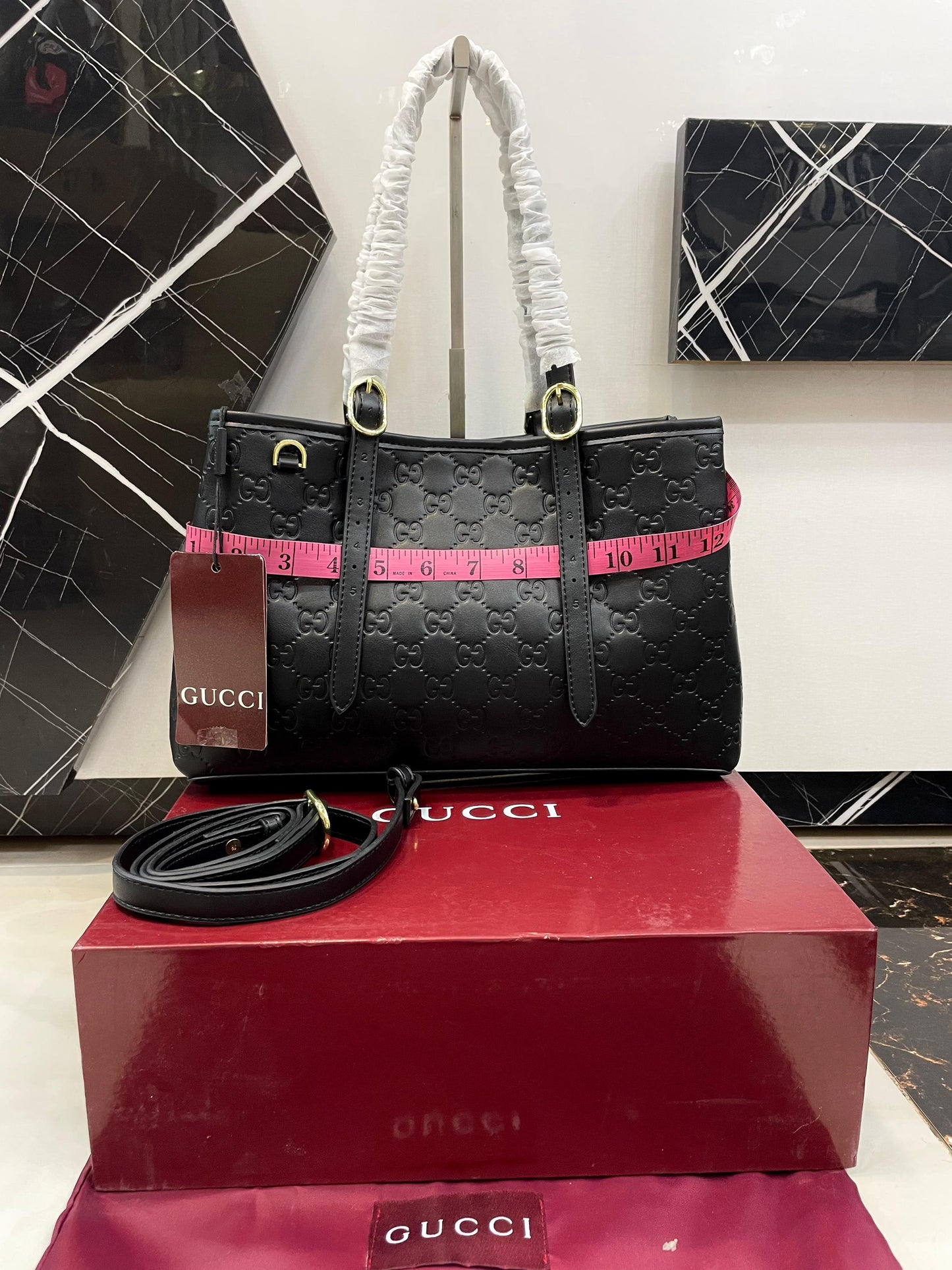 Gucci GG Emblem Medium Tote Bag