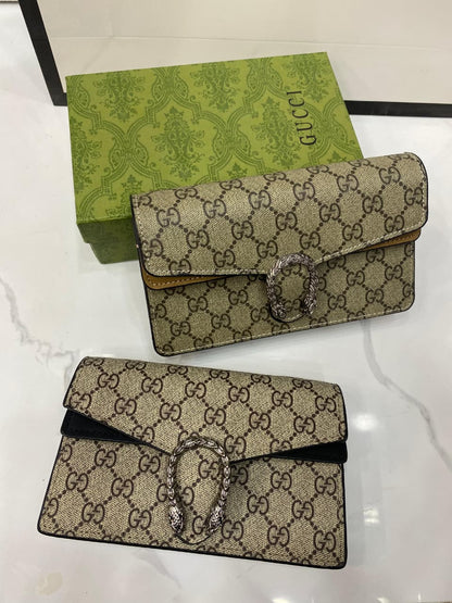 GG SUPREME SUPER MINI METALLIC LEATHER SHOULDER BAG