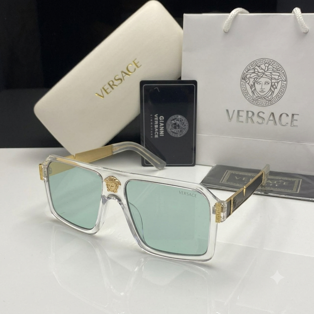 Versace Medusa Navigator Square Sunglasses