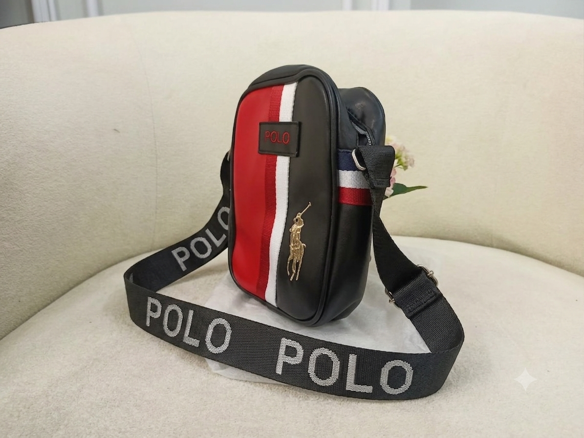 Polo Sport Color Block Compact Crossbody Sling Bag