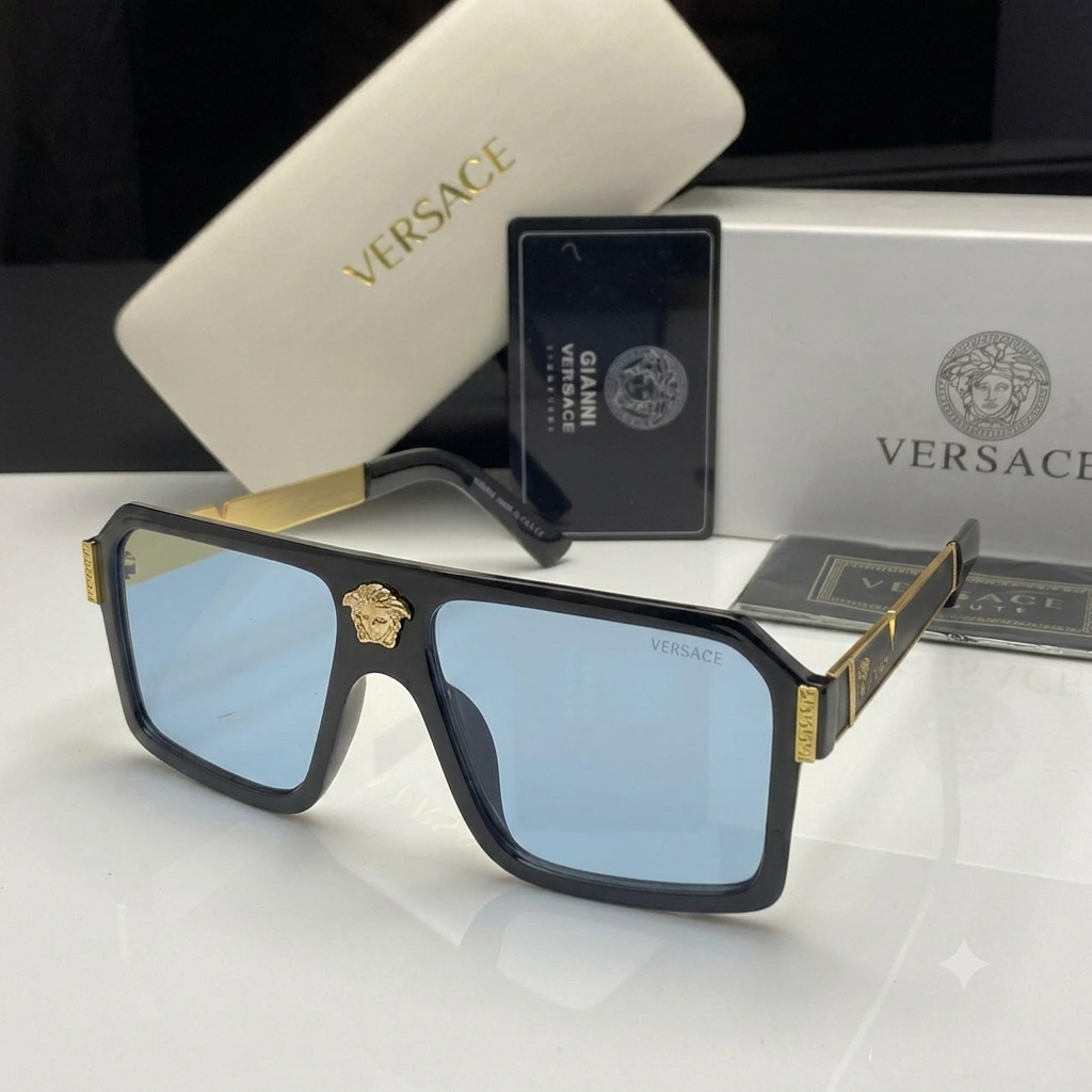 Versace Medusa Navigator Square Sunglasses