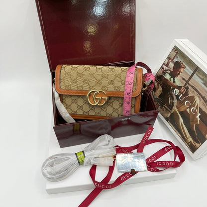 Gucci GG Marmont Crystal Monogram Shoulder Bag