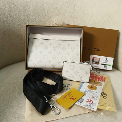 Louis Vuitton Monogram White Messenger Bag