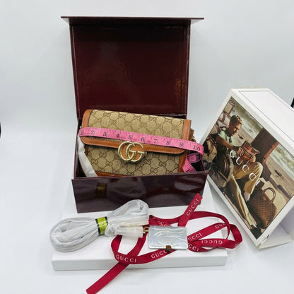Gucci GG Marmont Crystal Monogram Shoulder Bag