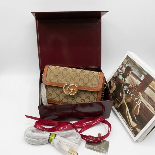 Gucci GG Marmont Crystal Monogram Shoulder Bag