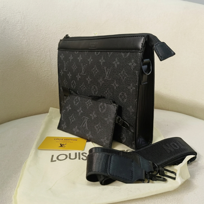 Louis Vuitton Monogram Eclipse Pouch & Crossbody Set