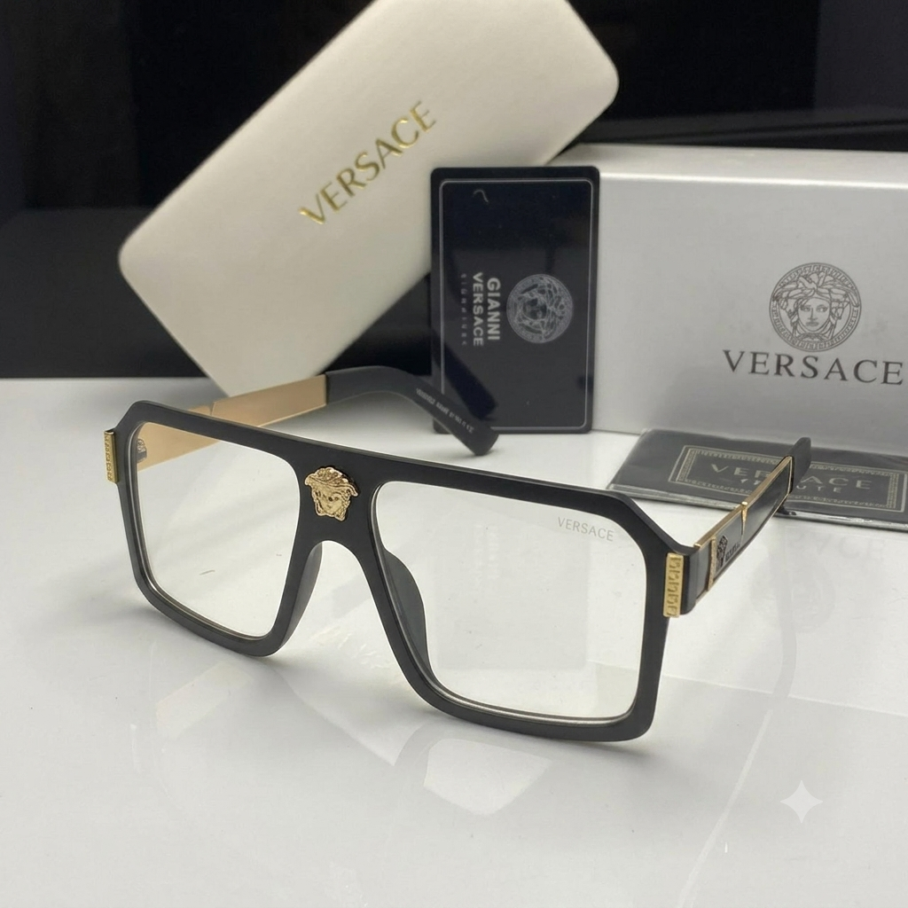 Versace Medusa Navigator Square Sunglasses