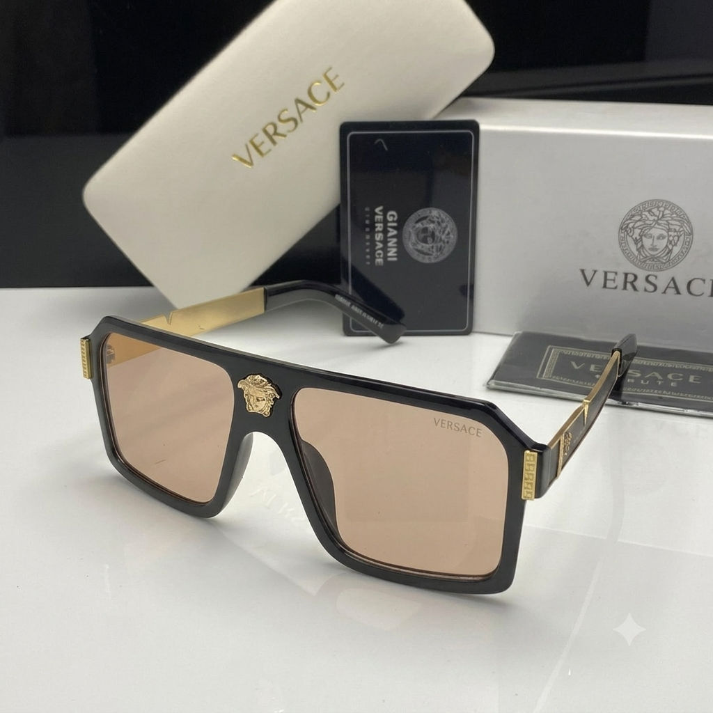 Versace Medusa Navigator Square Sunglasses