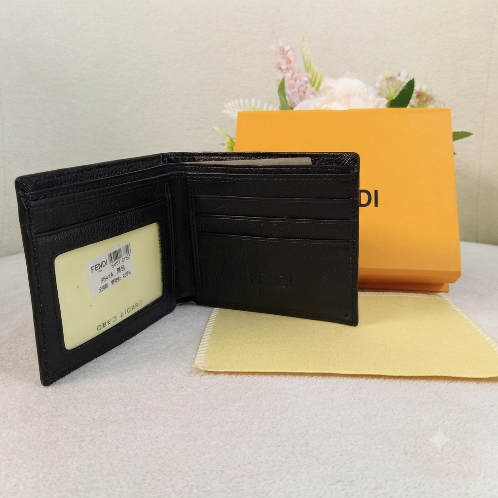 Fendi Selleria Leather Bifold Wallet