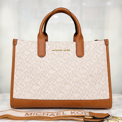 Michael Kors Gigi Empire Signature Logo Tote Bag