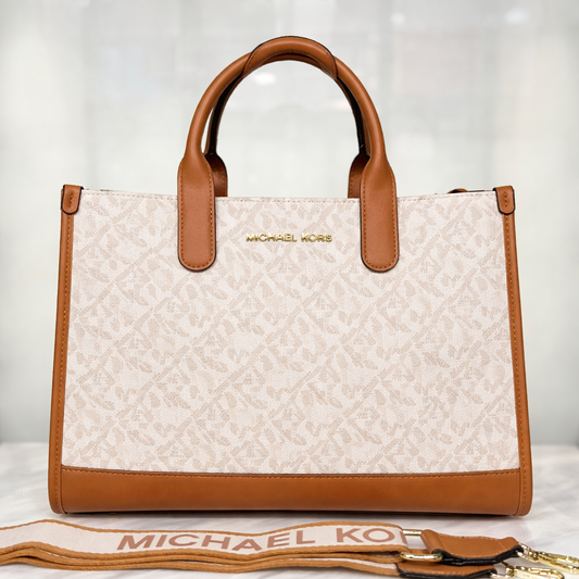 Michael Kors Gigi Empire Signature Logo Tote Bag