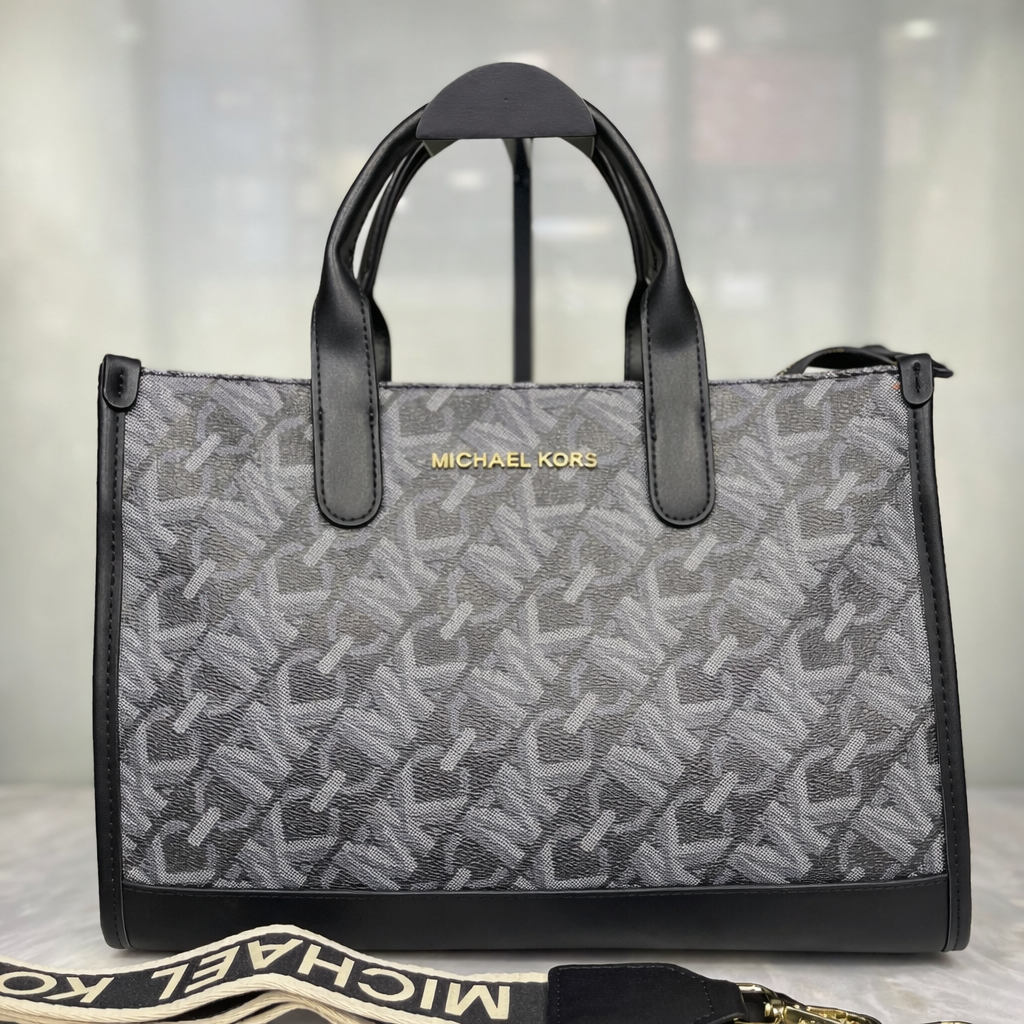 Michael Kors Gigi Empire Signature Logo Tote Bag