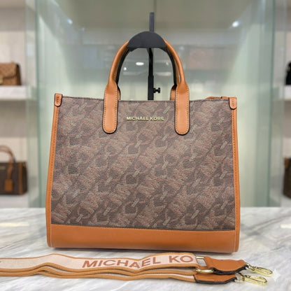 Michael Kors Gigi Empire Signature Logo Tote Bag