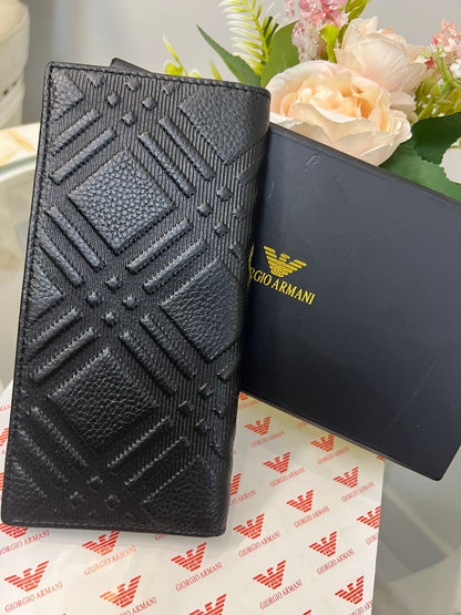 Giorgio Armani Long Wallet Style (Embossed Pattern)