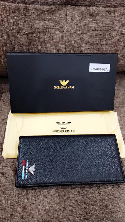 Giorgio Armani Textured Vertical Wallet Style