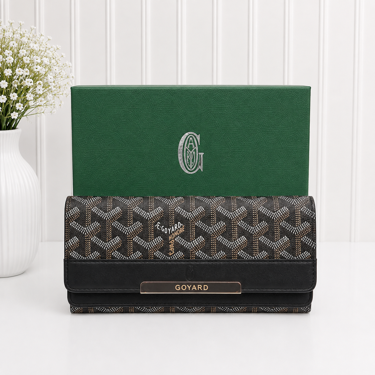 Goyard Goyardine Continental Long Wallet