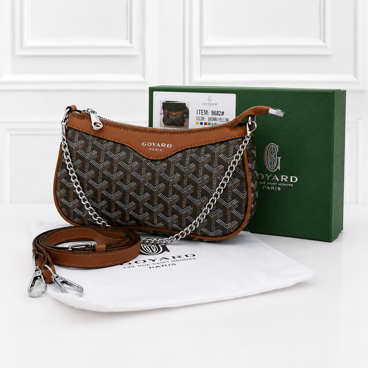 Goyard Monogram Shoulder Crossbody Bag