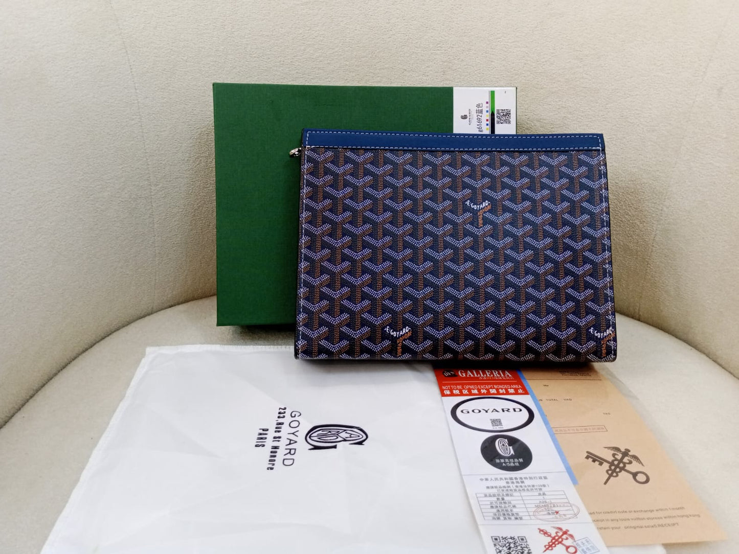 Goyard Sénat MM Zip Pouch – Signature Goyardine Canvas Edition