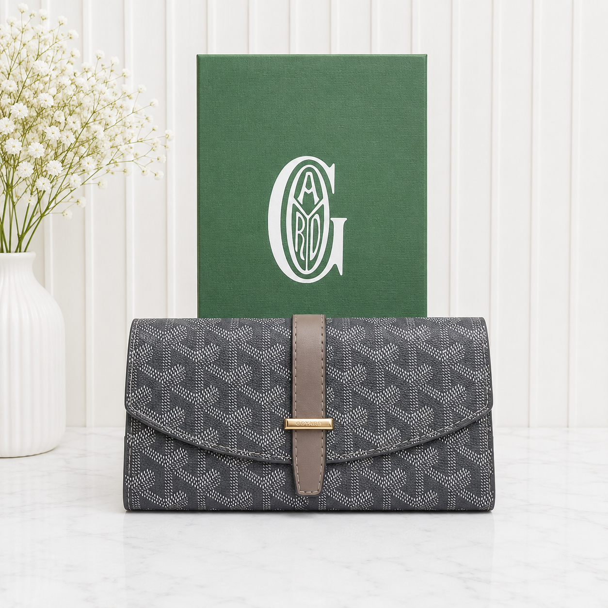 Goyard Goyardine Flap Long Wallet